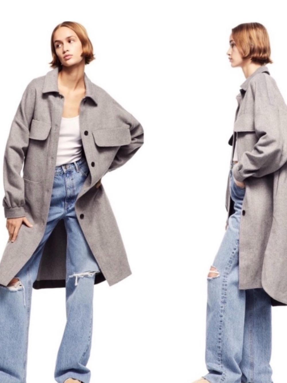 Zara wool blend coat